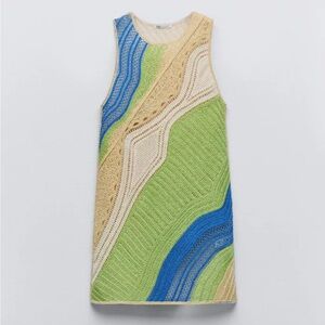 ⭐️NWT⭐️ Zara Colorful Crochet Dress | Size Small | Perfect Summer/Getaway Piece